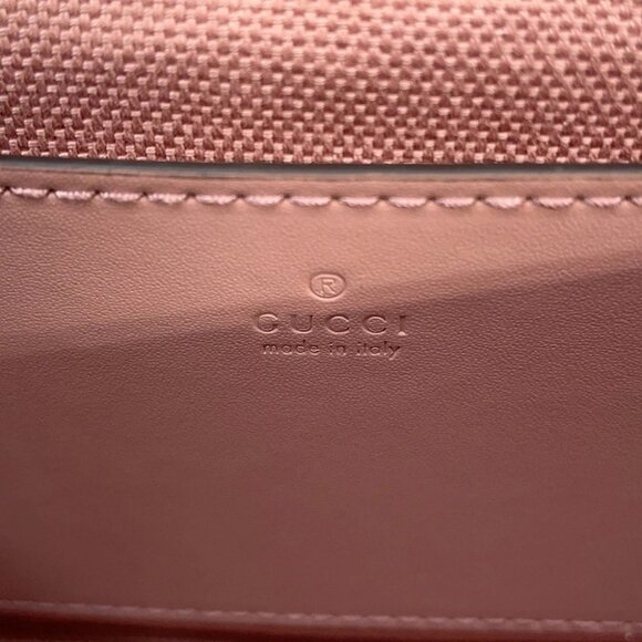 GUCCI GG Super Mini Shoulder Bag Leather Pink 772794 - Picture 11 of 15